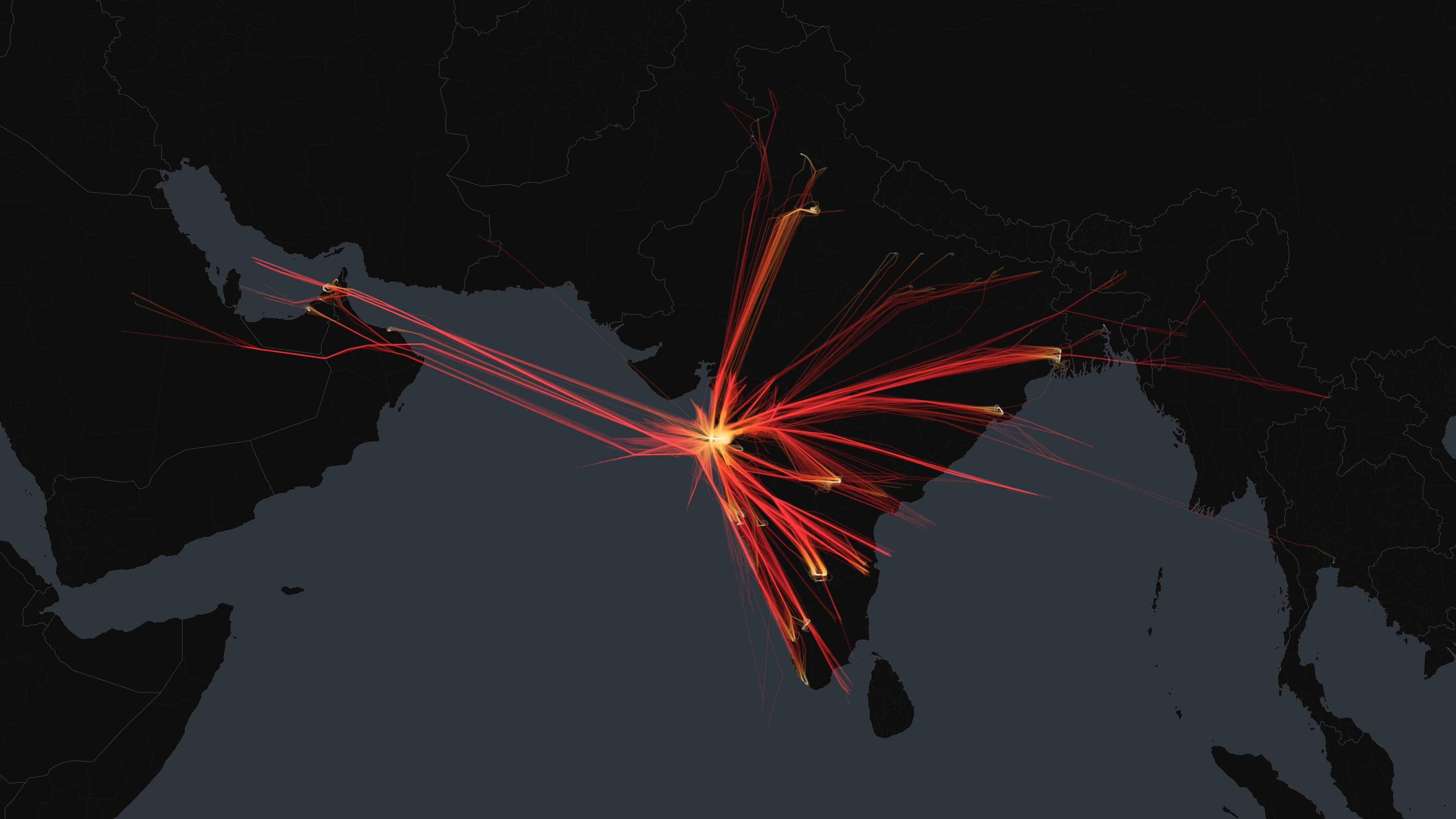 BOM flight trails on a state-border basemap